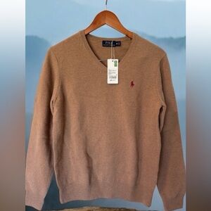 Polo Ralph Lauren Sweater 100% Washable Wool Men’s V-Neck